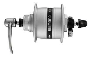 Shimano Nabendynamo DH-3D32 100 mm Center-Lock 36-Loch 6V/3.0W QR silber