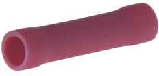 Steckverbinder Ø1.5 mm Ø3.4 mm isoliert rot