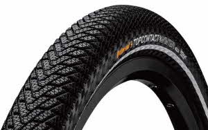 Continental Pneu TopContact Win Pre II 700x37C Falt mit Reflexstreifen black