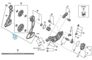 Shimano Wechselrollen-Achse Set RD-RX810