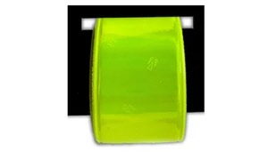 Reflektorband 30 mm gelb