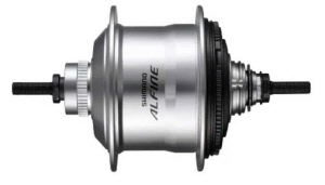 Shimano Getriebenabe ALFINE SG-S7001 11-Gang 36-Loch Center-Lock 135 mm silber